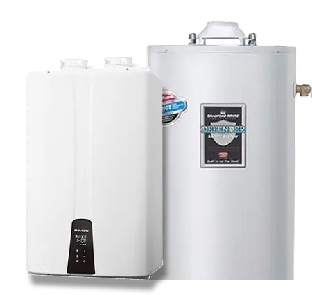 water with tank and tankless