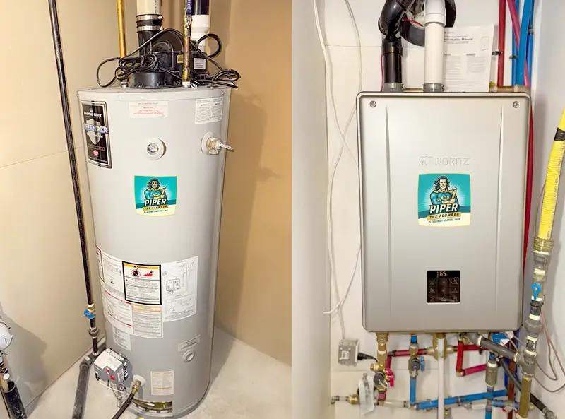 Tank vs Tankless Water Heater Installation
